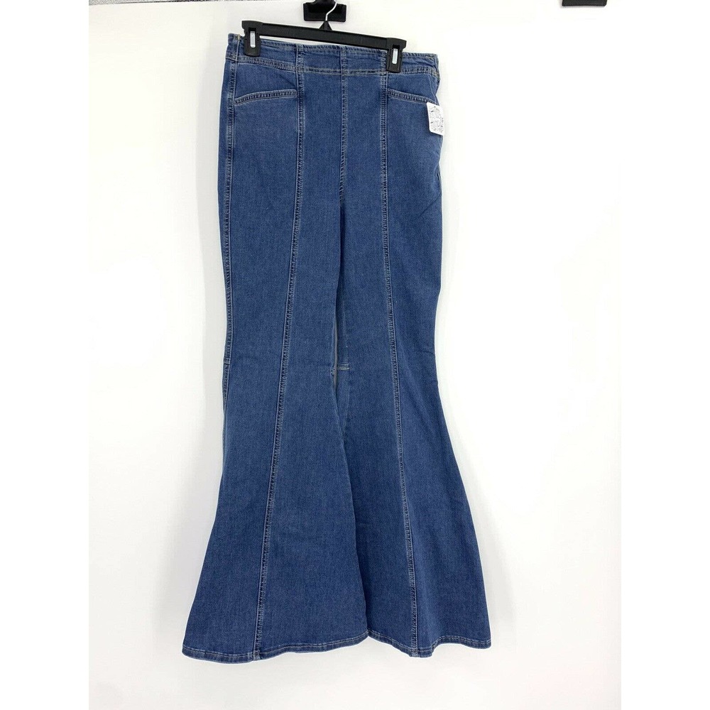 Free People Float on Flares Size 30 High Rise Women's Blue  Jeans - Picture 2 of 10